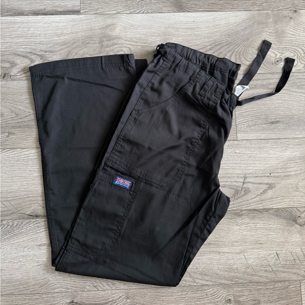 Black scrub pants